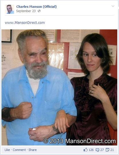 Woman wants to marry manson